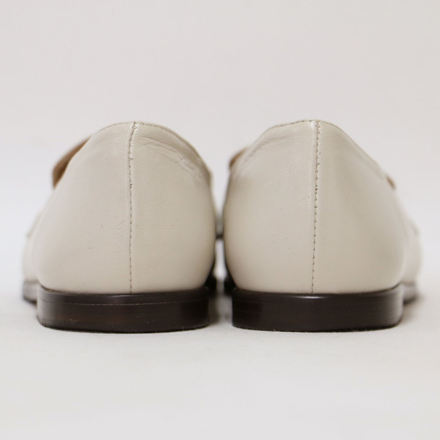 23秋冬 ビット ローファー / フラットシューズ スクエアトゥ レザー