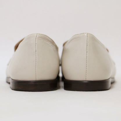 23秋冬 ビット ローファー / フラットシューズ スクエアトゥ レザー