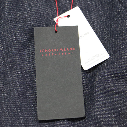 23秋冬 ウィンターデニム テーパード パンツ / スラックス クロップド丈 センタープレス コットン