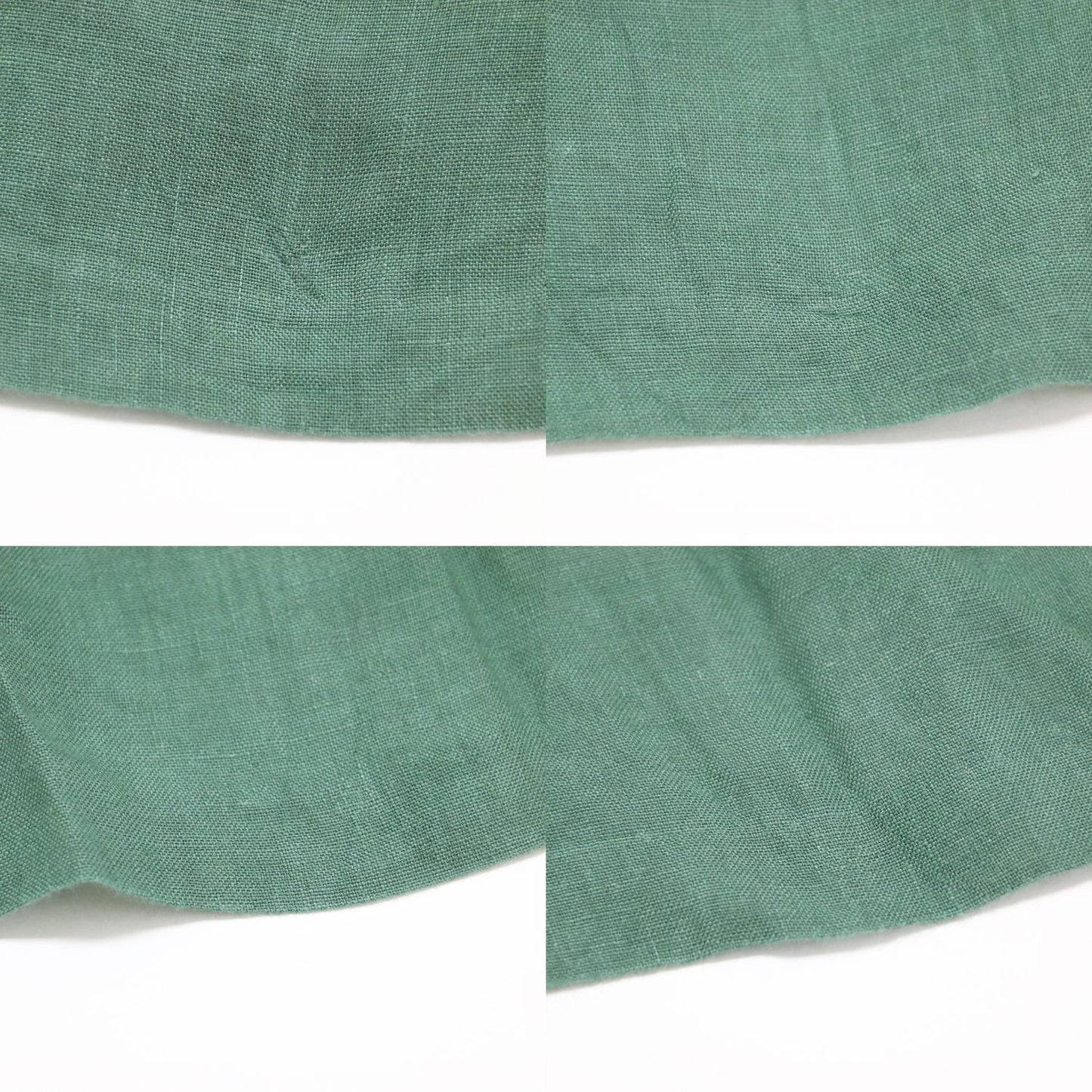 リネン マキシ キルト スカート / ロング プリーツ Aライン レザーベルト フリンジ