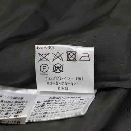 22秋冬 小花付リボン ジャガード ドレス / ワンピース 半袖 膝丈 フレア ロゴ 総柄