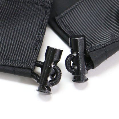 Aライン フリル ロング スカート / フレア ウエストゴム メタルボタン ドローコード