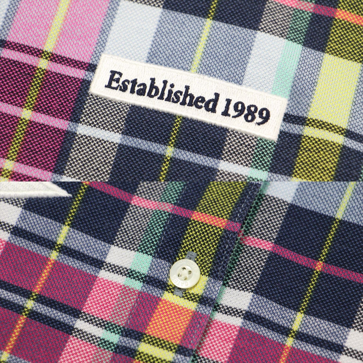 23春夏 チェック ノースリーブ ポロシャツ / カットソー ロゴ 刺繍 総柄 ゴルフウェア コットン