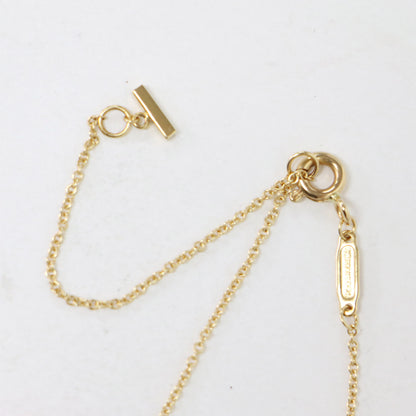 Tスマイル ミニ ダイヤモンド ペンダント ネックレス / K18YG チェーン