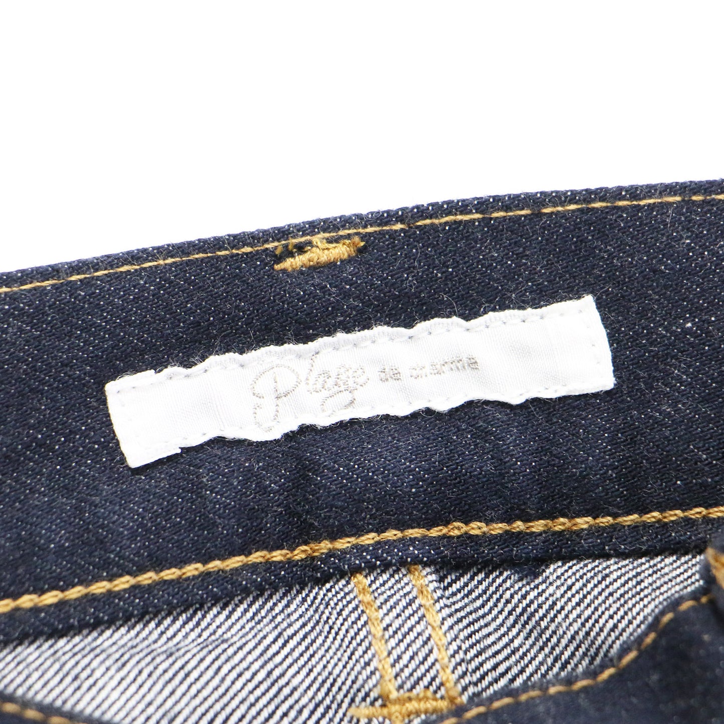22春夏 ストレッチ センタープレス クロップド パンツ / ストレート ワンウォッシュ コットン
