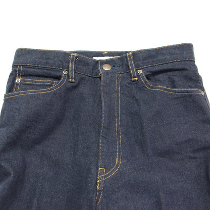 22春夏 ストレッチ センタープレス クロップド パンツ / ストレート ワンウォッシュ コットン