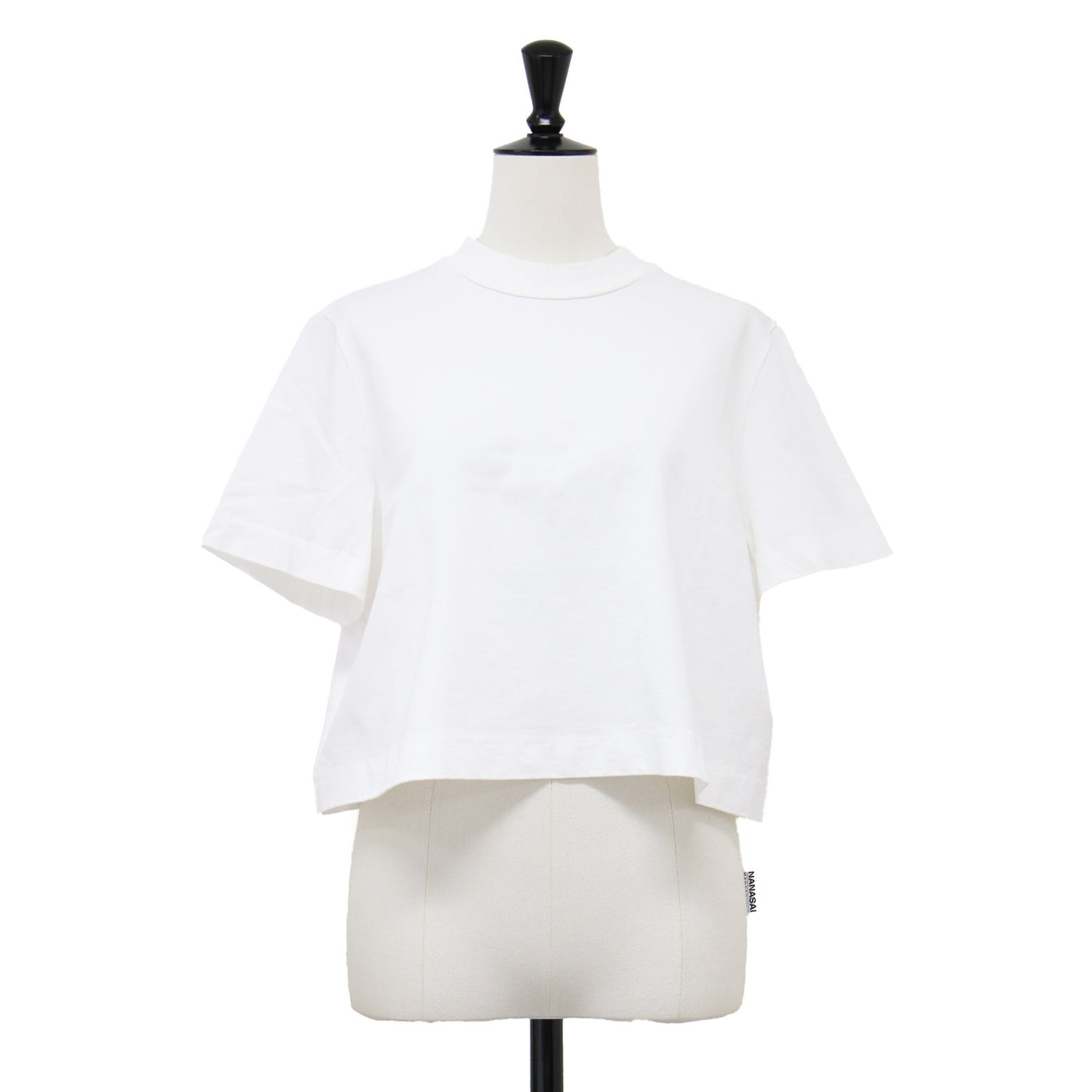 24春夏 モックネック ショート Tシャツ / カットソー 半袖 コンパクト コットン