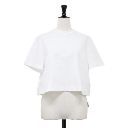 24春夏 モックネック ショート Tシャツ / カットソー 半袖 コンパクト コットン