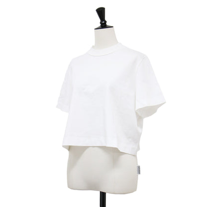 24春夏 モックネック ショート Tシャツ / カットソー 半袖 コンパクト コットン