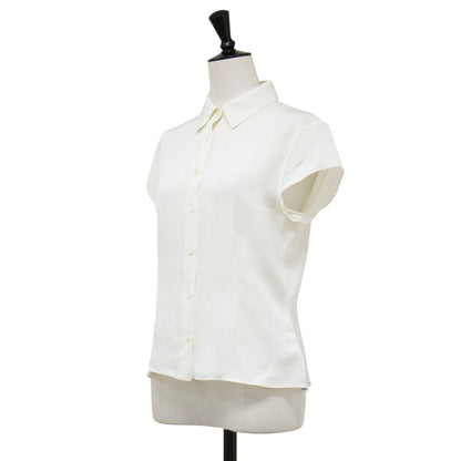 24春夏 シルク キャップスリーブ シャツブラウス / MODERN GGT CAP SLV BLOUSE 半袖 コンパクト ジョーゼット