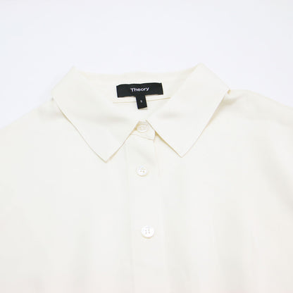 24春夏 シルク キャップスリーブ シャツブラウス / MODERN GGT CAP SLV BLOUSE 半袖 コンパクト ジョーゼット