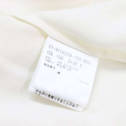 24春夏 シルク キャップスリーブ シャツブラウス / MODERN GGT CAP SLV BLOUSE 半袖 コンパクト ジョーゼット
