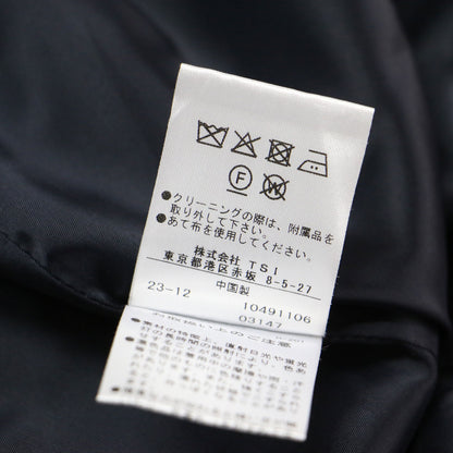 24春夏 パネル切替 Vカットネック ワンピース / フォーマル 半袖 ミモレ丈 スリット
