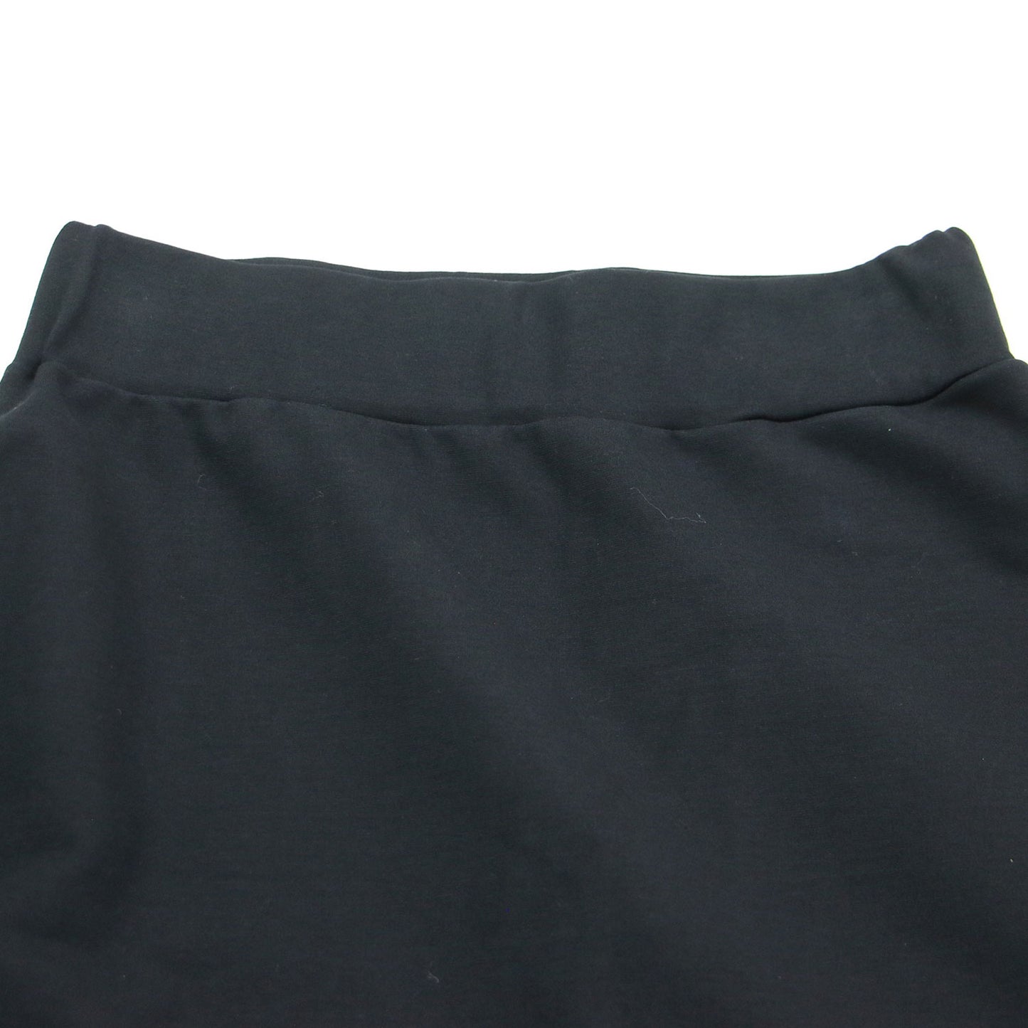 アシンメトリー タイトスカート / ミディ丈 フリル ウエストゴム ストレッチ