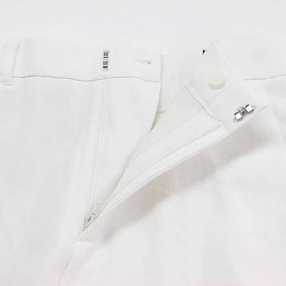 24秋冬 ベーシックシルエット ドライタッチワイドパンツ / ストレート フルレングス 薄手 センタープレス コットン リネン