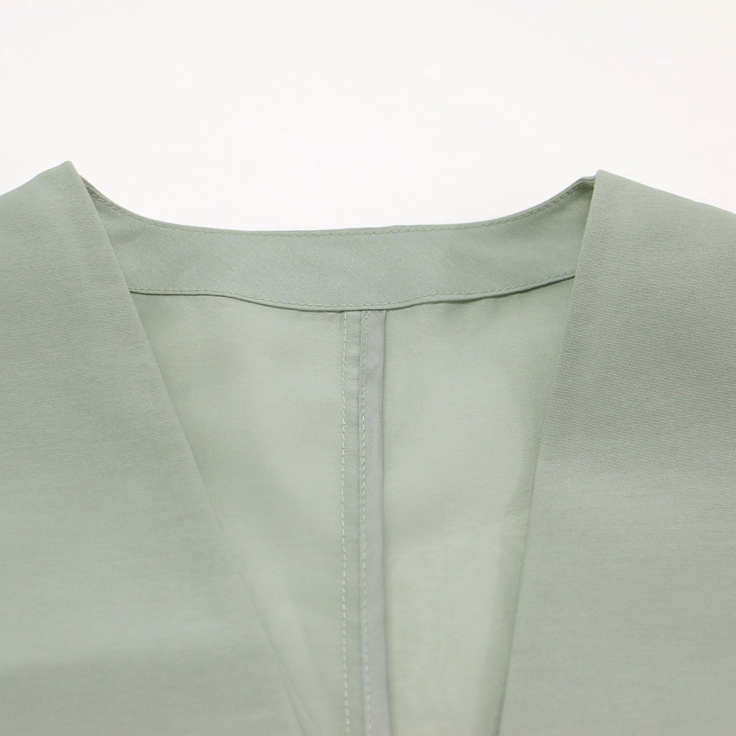 25春夏 シアー スリーブレス ジャケット / ベスト ノースリーブ ボタンレス スリット