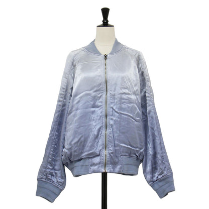 25春夏 硫化染め サテン ブルゾン / SULFER DYEING SATIN BLOUSON MA-1 フライトジャケット ショート丈 長袖