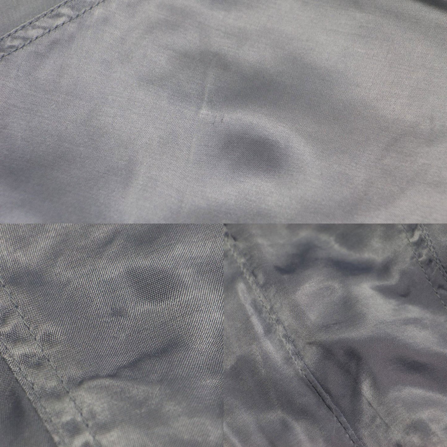 25春夏 硫化染め サテン ブルゾン / SULFER DYEING SATIN BLOUSON MA-1 フライトジャケット ショート丈 長袖