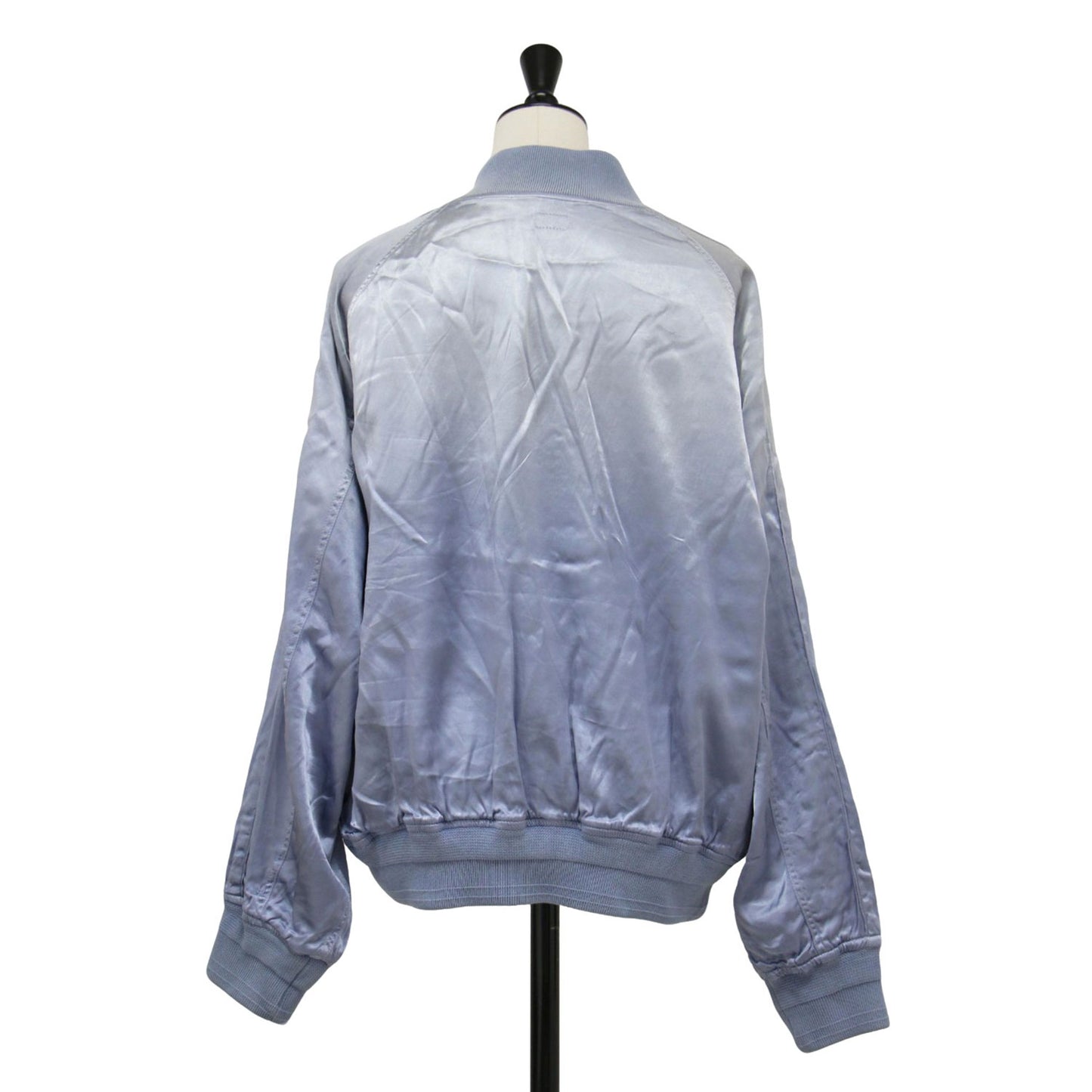 25春夏 硫化染め サテン ブルゾン / SULFER DYEING SATIN BLOUSON MA-1 フライトジャケット ショート丈 長袖