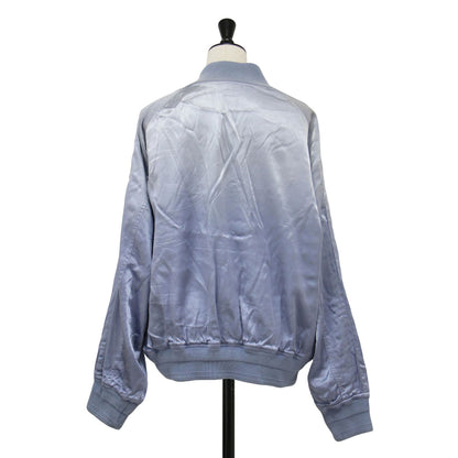 25春夏 硫化染め サテン ブルゾン / SULFER DYEING SATIN BLOUSON MA-1 フライトジャケット ショート丈 長袖
