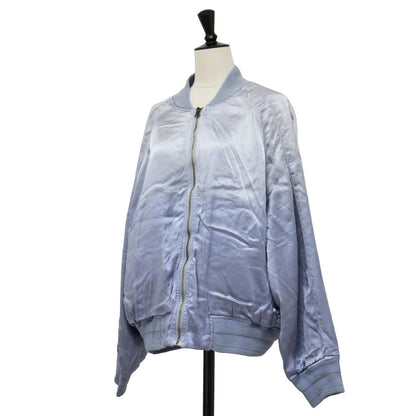 25春夏 硫化染め サテン ブルゾン / SULFER DYEING SATIN BLOUSON MA-1 フライトジャケット ショート丈 長袖