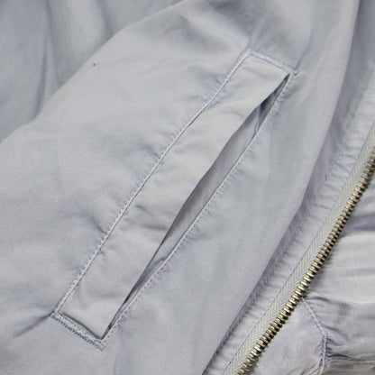 25春夏 硫化染め サテン ブルゾン / SULFER DYEING SATIN BLOUSON MA-1 フライトジャケット ショート丈 長袖