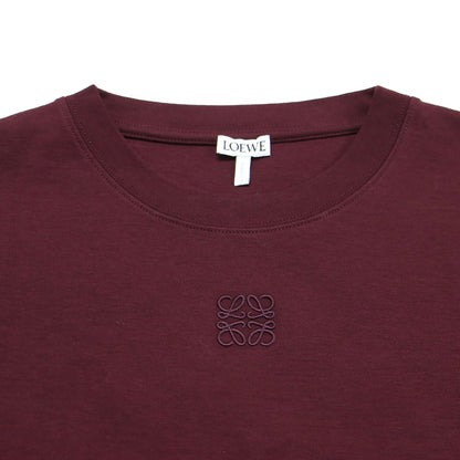 25春夏 アシンメトリ― 半袖 Tシャツ / カットソー クルーネック ロゴ 刺繍 スリット コットン