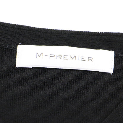 24春夏 Vネック ノースリーブ ニット / プルオーバー リブ ハイゲージ