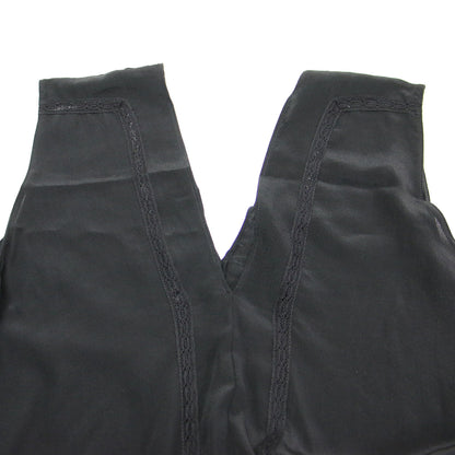 25春夏 エッジンレース スカーフライン ブラウス / プルオーバー ノースリーブ Vネック Aライン フレア シルク