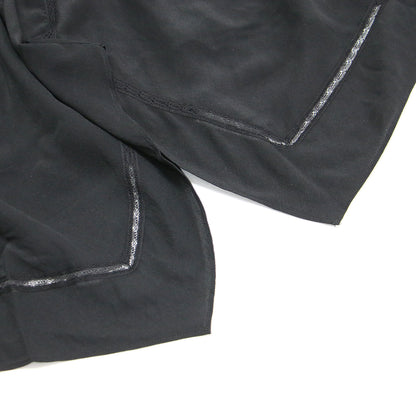 25春夏 エッジンレース スカーフライン ブラウス / プルオーバー ノースリーブ Vネック Aライン フレア シルク