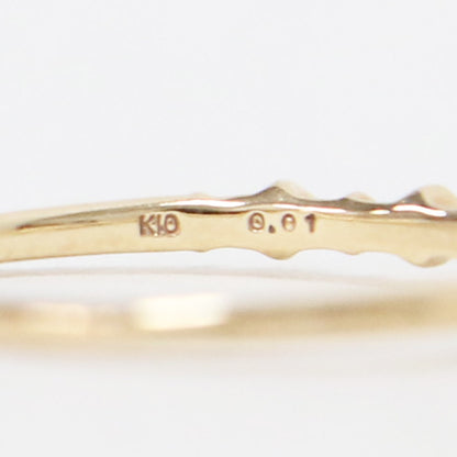 K10 ダイヤモンド リング / 指輪 ひし形