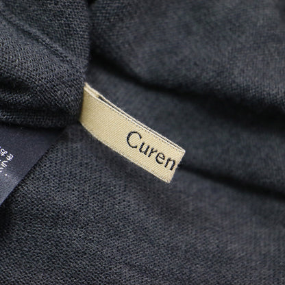 タートルネック ニットワンピース / ドレス 長袖 ロング丈 ハイネック フレア ギャザー アシンメトリーヘム