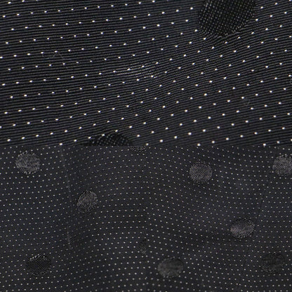 21春夏 シャドードット ロング セミタイト スカート / Iライン アシンメトリー スリット モード ジャガード