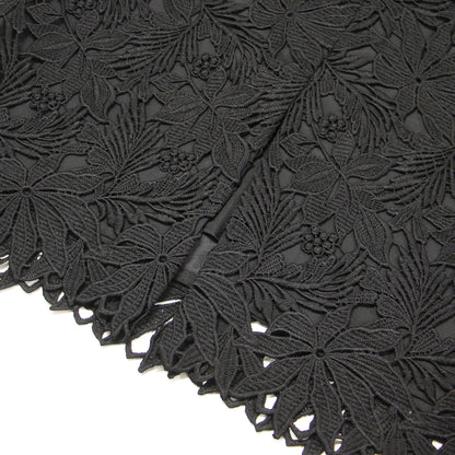 総レース タイトスカート / ペンシルスカート 膝丈 スリット Iライン 刺繍