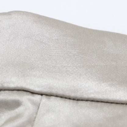 21春夏 サテン タック ミモレ丈 パンツ / Canal Posey ワイドパンツ ストレッチ