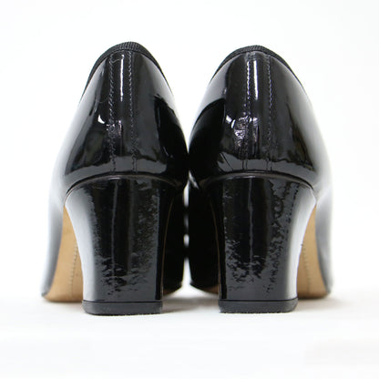 パナム エナメル パンプス / Paname スクエアトゥ チャンキーヒール