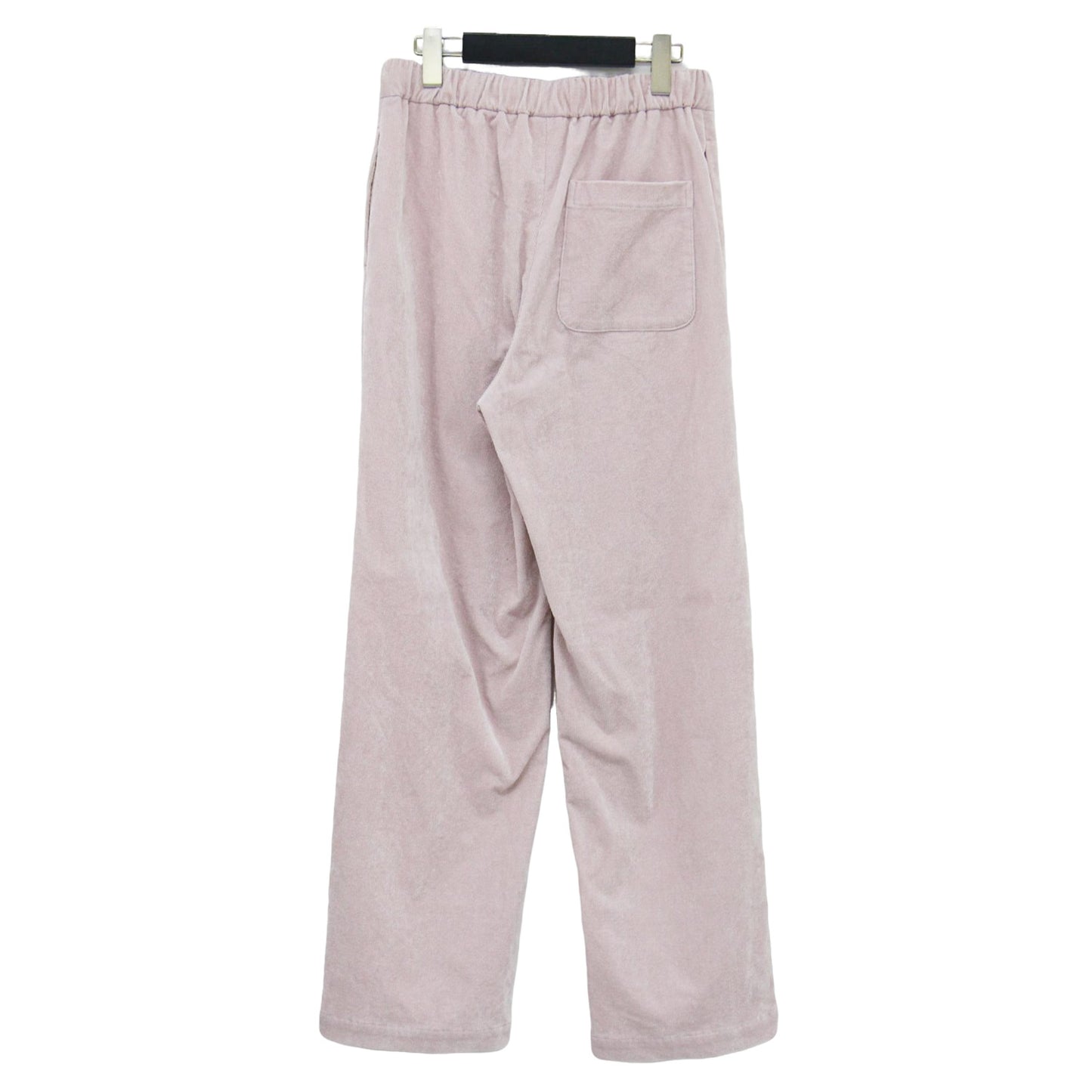 22秋冬 ストレッチ コーデュロイ イージーストレートパンツ / ワイドパンツ ウエストゴム ストレッチ パイル コットン