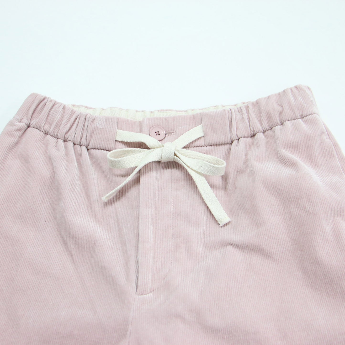 22秋冬 ストレッチ コーデュロイ イージーストレートパンツ / ワイドパンツ ウエストゴム ストレッチ パイル コットン