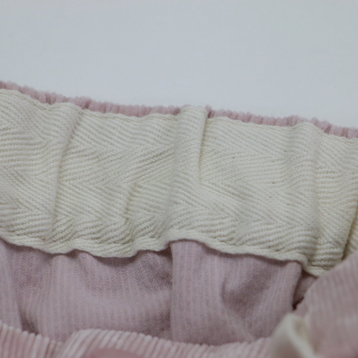 22秋冬 ストレッチ コーデュロイ イージーストレートパンツ / ワイドパンツ ウエストゴム ストレッチ パイル コットン