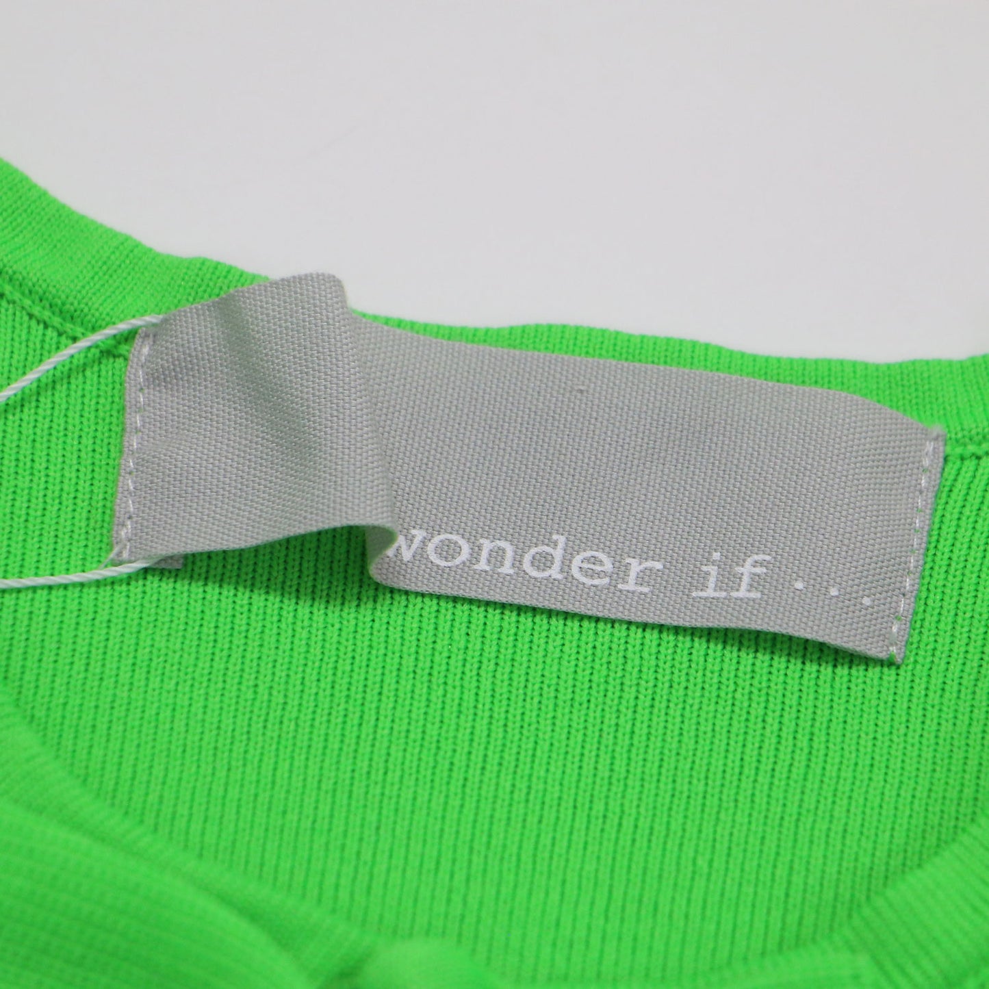 24春夏 センター フリル ノースリーブ ワンピース / ミディ丈 ニット ウエスト切替