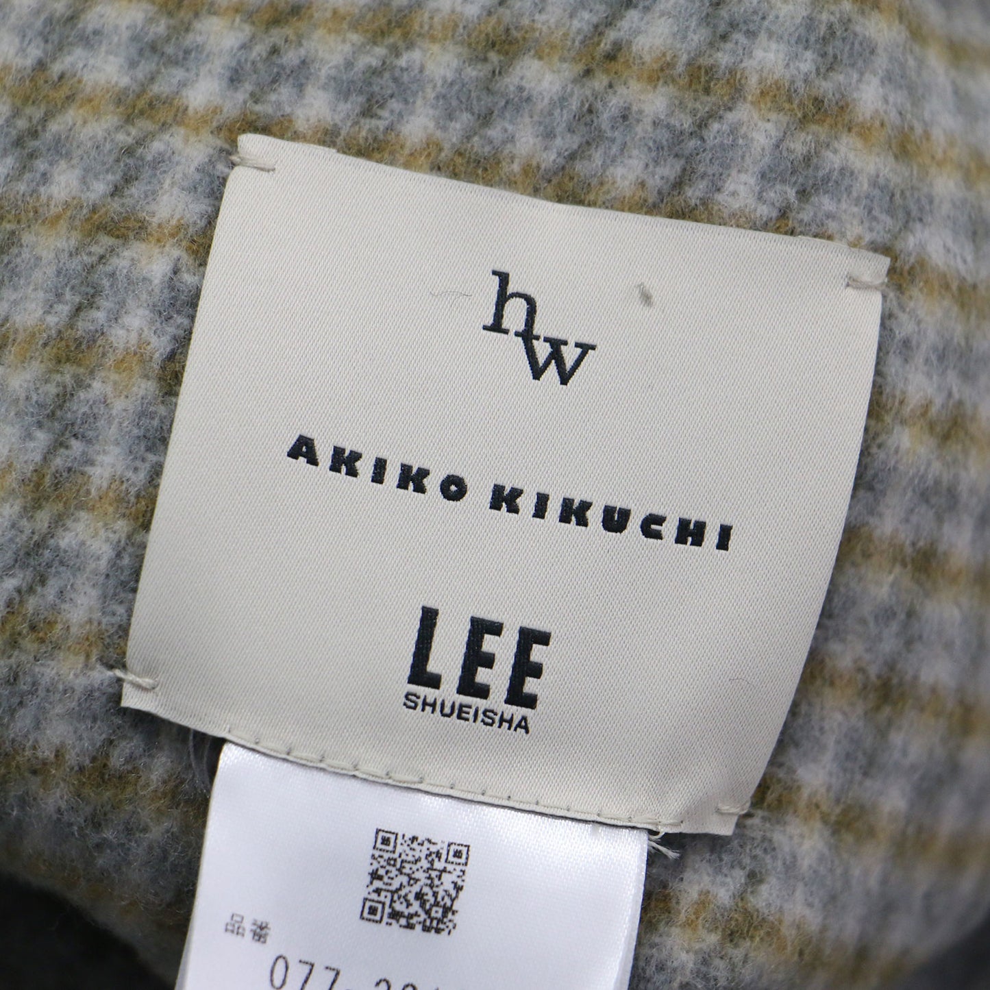 23秋冬 リバーシブル ショート ベスト / プルオーバー クルーネック Vネック チェック 2WAY ウール コットン