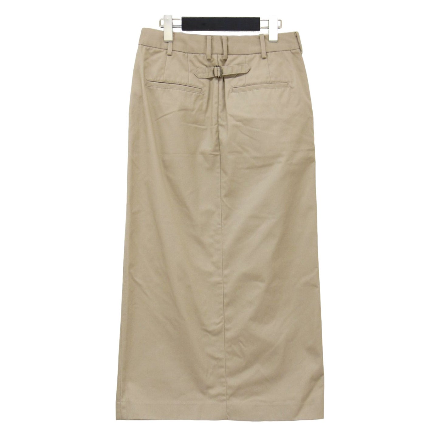 23秋冬 ローライズ チノ アイライン スカート / タイトスカート マキシ丈 スリット コットン