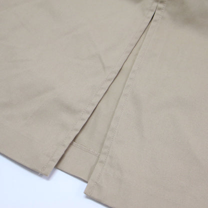 23秋冬 ローライズ チノ アイライン スカート / タイトスカート マキシ丈 スリット コットン
