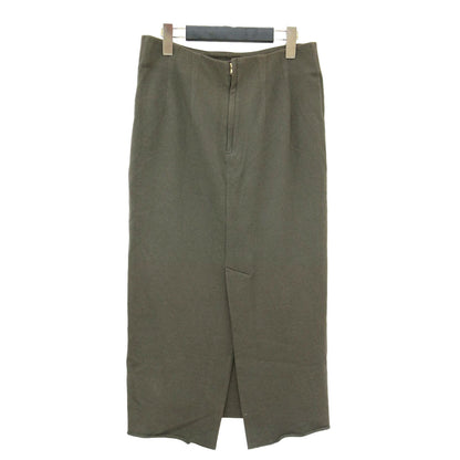 21春夏 スウェット タイトスカート / ペンシル ハイウエスト ミモレ丈 ウエストゴム ストレッチ コットン