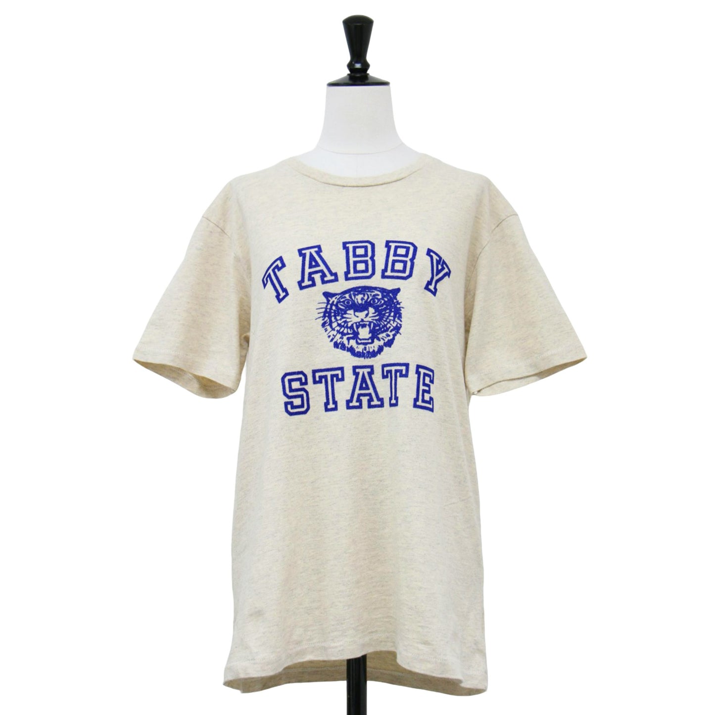 23春夏 フロッキー タイガー プリント Tシャツ / CREW NECK TABBY STATE カットソー 半袖 クルーネック コットン