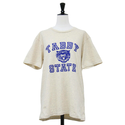 23春夏 フロッキー タイガー プリント Tシャツ / CREW NECK TABBY STATE カットソー 半袖 クルーネック コットン