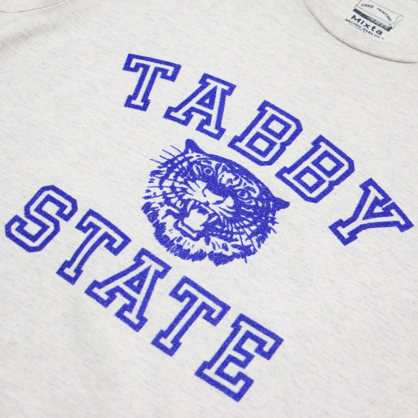 23春夏 フロッキー タイガー プリント Tシャツ / CREW NECK TABBY STATE カットソー 半袖 クルーネック コットン