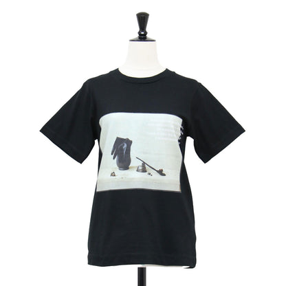 23春夏 フォトプリント 半袖 Tシャツ / カットソー クルーネック ハーフスリーブ コットン