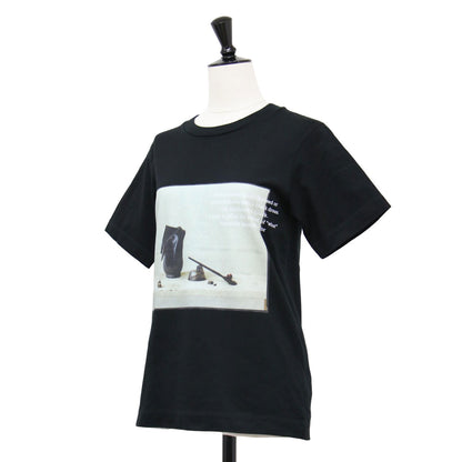 23春夏 フォトプリント 半袖 Tシャツ / カットソー クルーネック ハーフスリーブ コットン