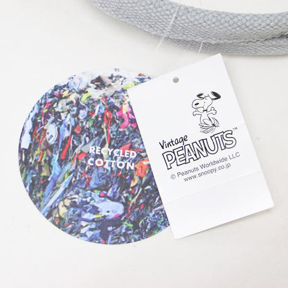 × PEANUTS ロゴ 刺繍 キャンバス トートバッグ / ハンドバッグ コットン